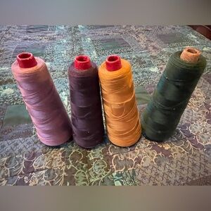 Vintage Sewing Thread - Lot of 4 Cone Spools